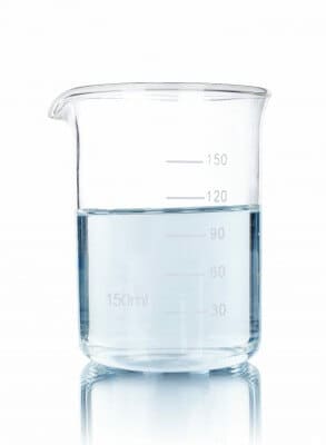 est-tube with blue liquid isolated on white